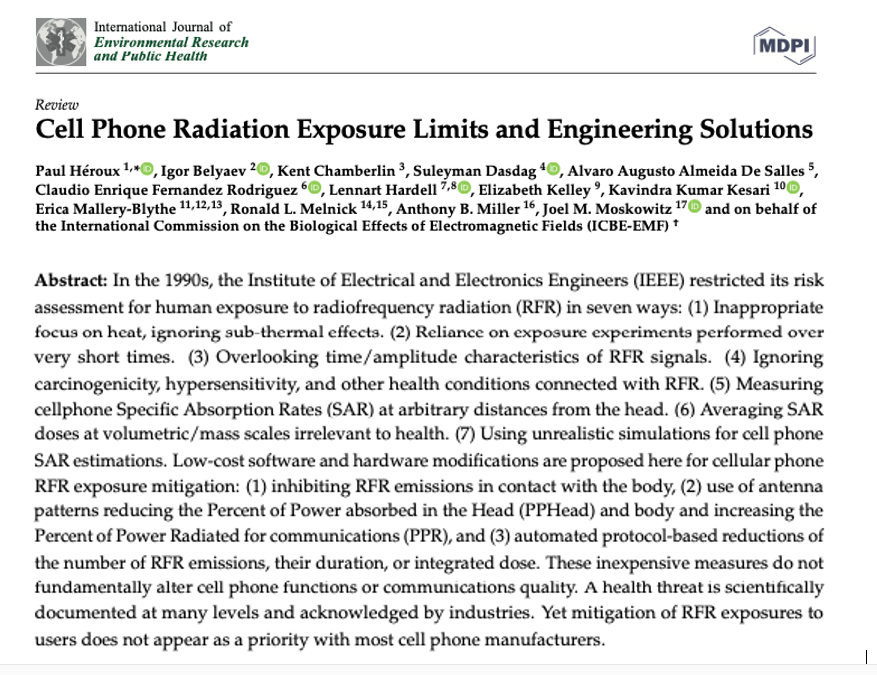 Cell Phone Radiation Exposure Limits and Engineering Solutions